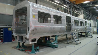 Arrival of new South West Trains fleet moves a step closer as Siemens starts to build new trains: siemens-south-west-trains-body-assembled.jpg