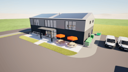 Artist impression of new HQ - Williams Electrical LTD