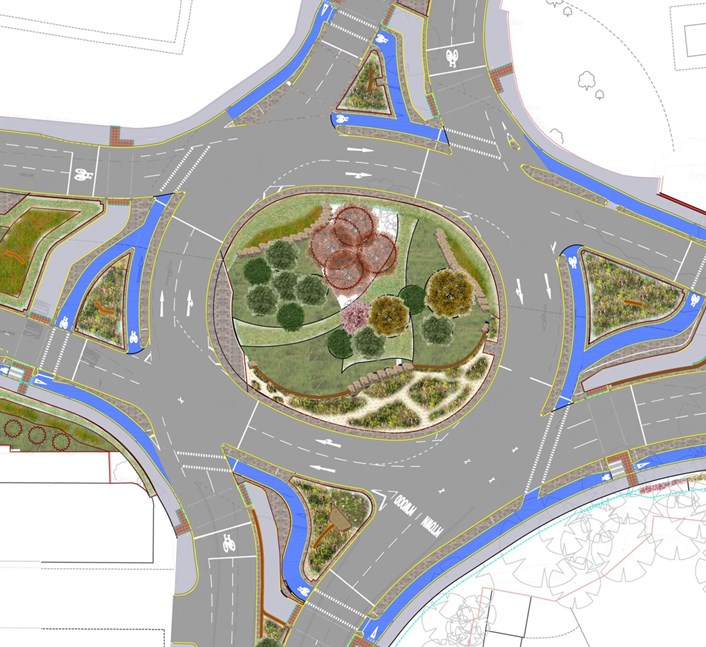 North east Leeds ring road junction improvements to commence later this month: planformoortownroundabout.jpg