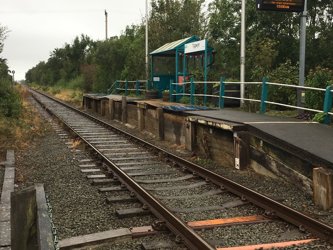 Improvement work at Ty Gwyn station comes to an end: Ty Gwyn Station 1 Before