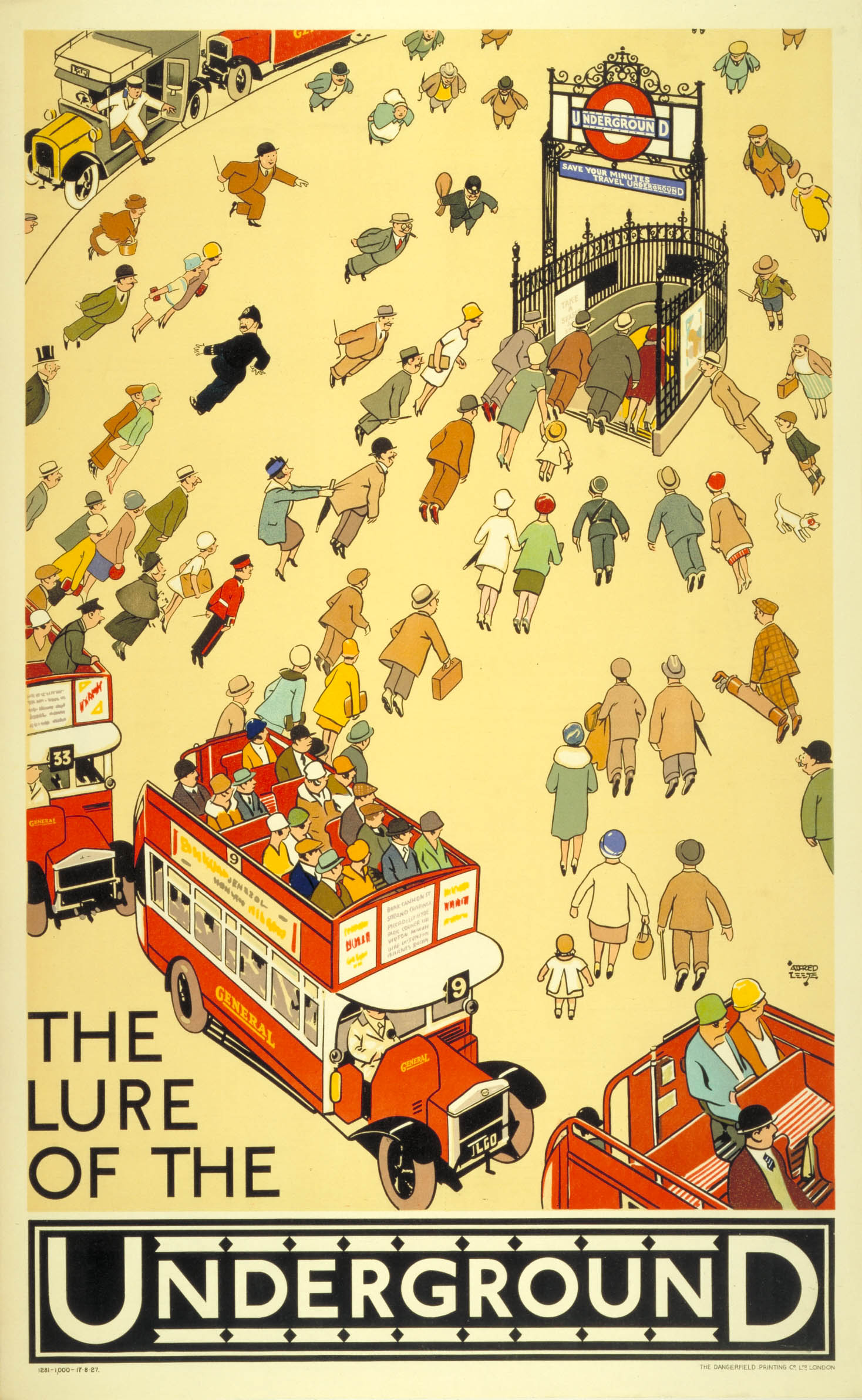 London Underground　ポスター Replica of Vintage London Underground Poster - Underground