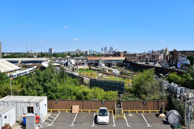 Aerial view of Clapham Junction station