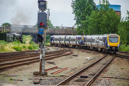 Image shows Northern train heading to Chester