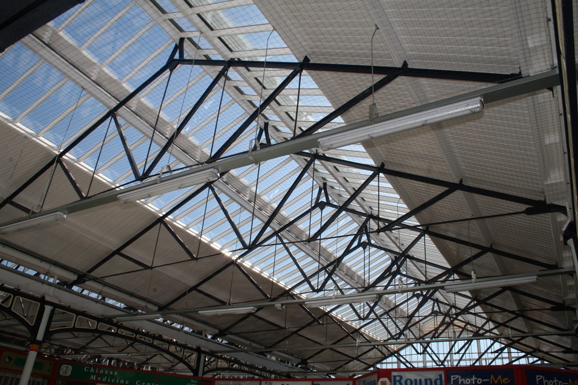 Portsmouth & Southsea Roof: The 160 year old glass roof at Portsmouth and Southsea station has been completely replaced, resulting in a lighter, brighter concourse for the thousands of passengers who pass through it each day.
