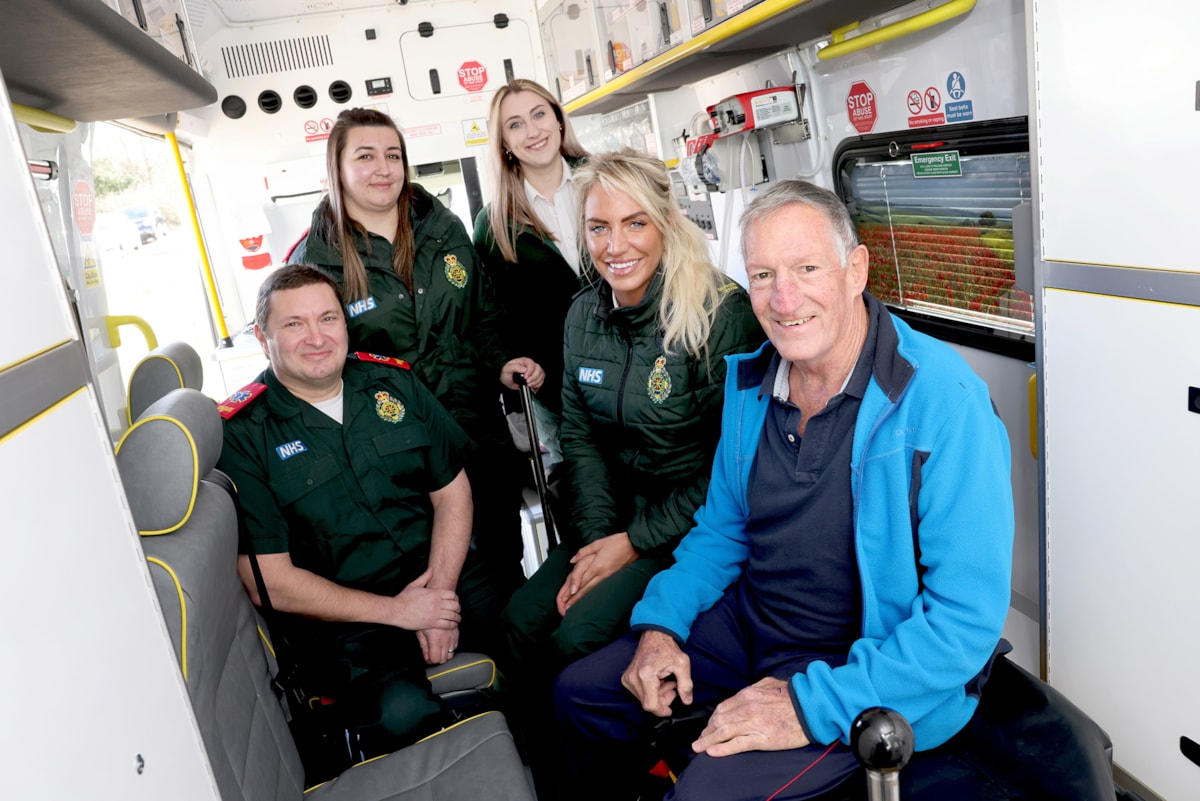 Chris Browitt with NEAS staff (left to right) Graeme Cutty, Louise Fawcus, Charlotte Saul and Hollie Hicks.jpg