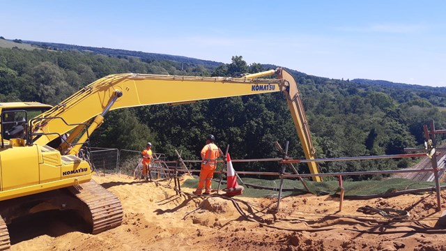 Work continues to protect the railway at St Catherine’s tunnel, Guildford: St Catherine's tunnel-3