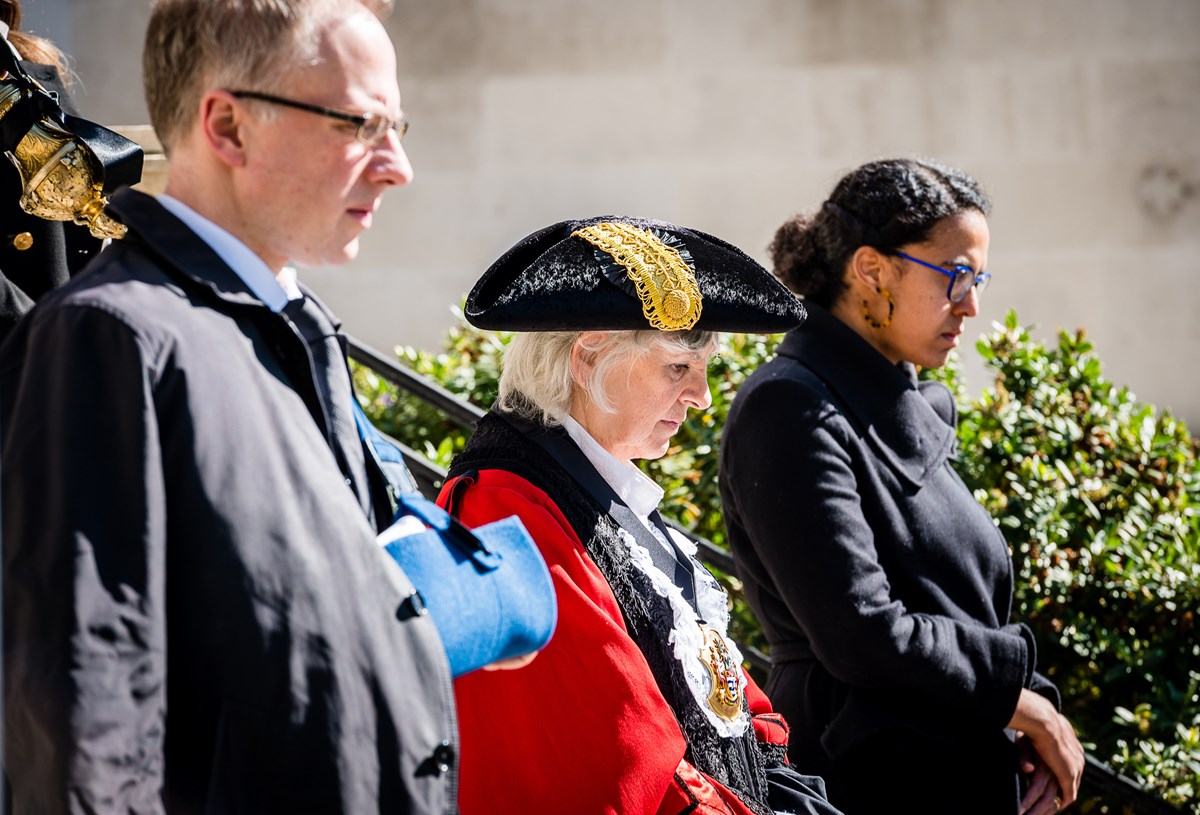 From left: Leader of Islington Council Cllr Richard Watts, Mayor of Islington Cllr Janet Burgess, Deputy Leader Cllr Kaya Comer-Schwartz.