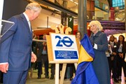 TfL Image - TfL20 Their Royal Highnesses unveil TfL20 plaque at London Transport Museum