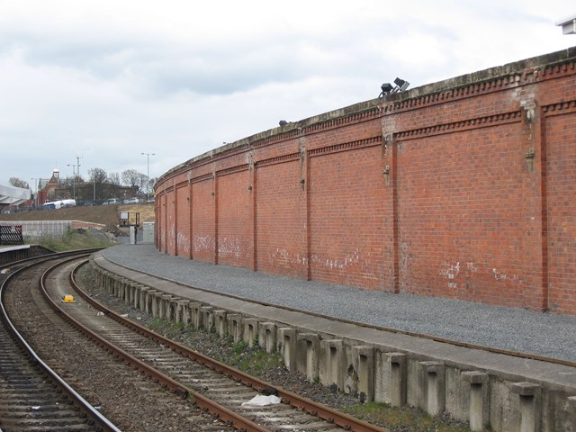 Resurfaced redundant plaform, Hartlepool station