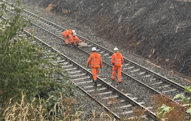 Network Rail engineers carrying out track inspections and repairs in Stourbridge: Network Rail engineers carrying out track inspections and repairs in Stourbridge