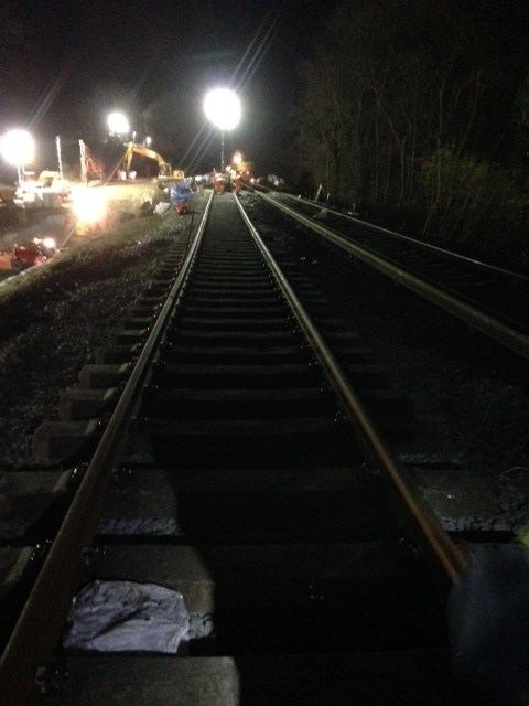 Trains to run again on full Hastings to Tonbridge line as landslip repairs near completion: Stonegate landslip site