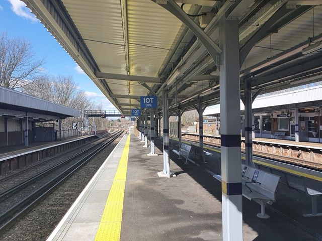 £6m refurbishment of Hither Green station completed providing more comfort and convenience to passengers after lockdown: Hither Green (2)