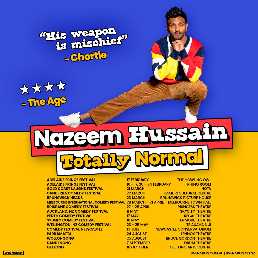 Nazeem Hussain Full Tour Dates