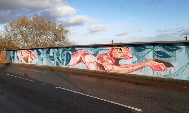 Network Rail installs artwork in York village to help tackle graffiti near railway: Network Rail installs artwork in York village to help tackle graffiti near railway