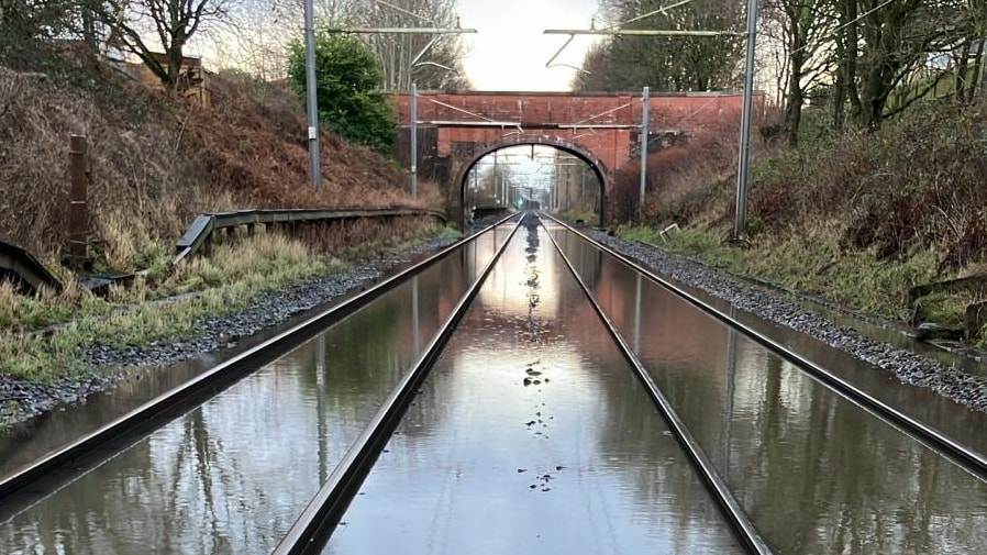 Flooding in Culcheth, Warrington