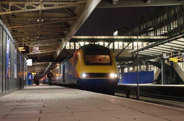 The first train out of Nottingham to the West in five weeks!