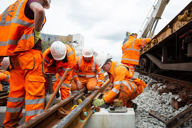 From 23 December, working tirelessly to rebuild a busy and critical rail junction between Clapham and Wandsworth