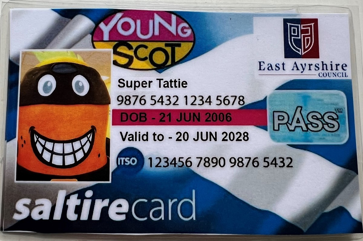 Super Tattie free bus pass