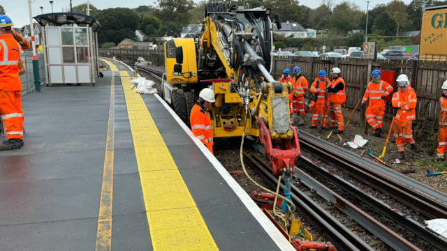 COMPLETED: Lymington branch line reopens following first phase of track upgrades: Lymington Pier upgrade (2)