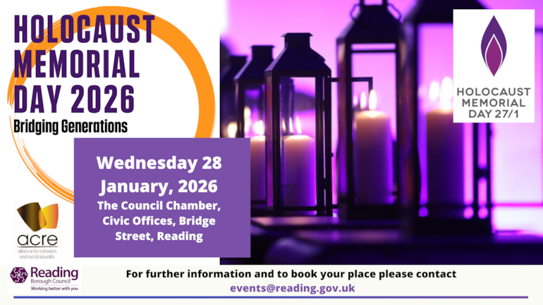 Evening of reflection to mark Holocaust Memorial Day in Reading