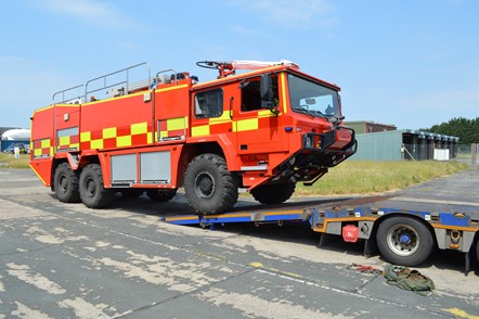 St Athen fire truck donation to Kharkiv Airport 1-2