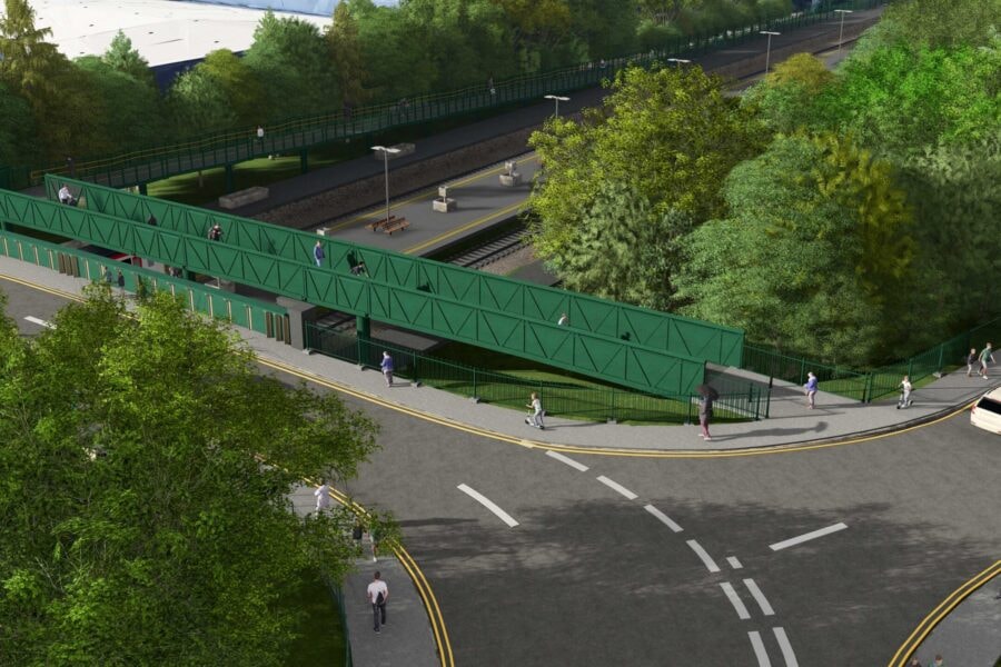 Prestatyn footbridge artists impression 1