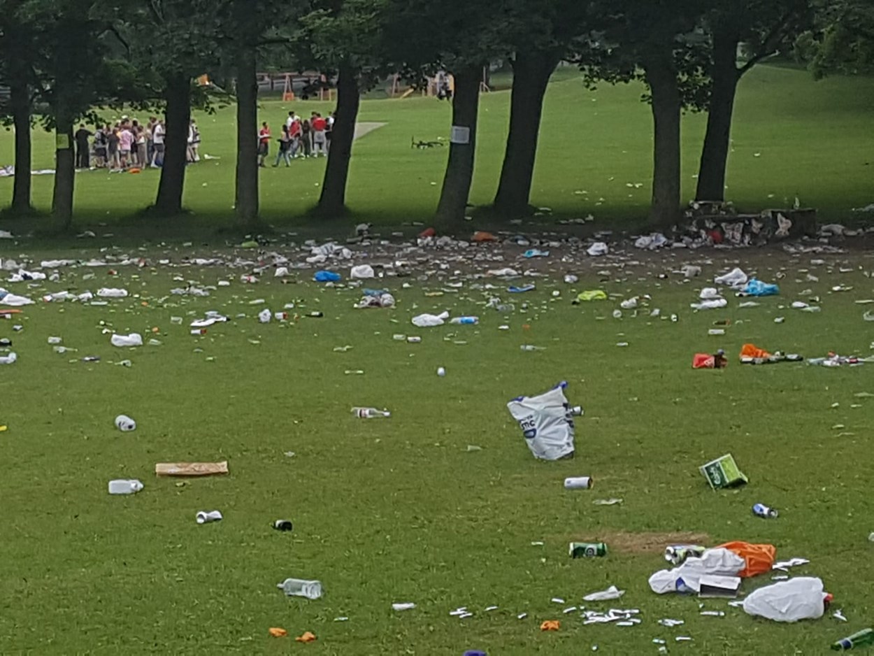 Litter: The council are urging members of the public to please dispose of their litter appropriately if visiting a city park or green space.