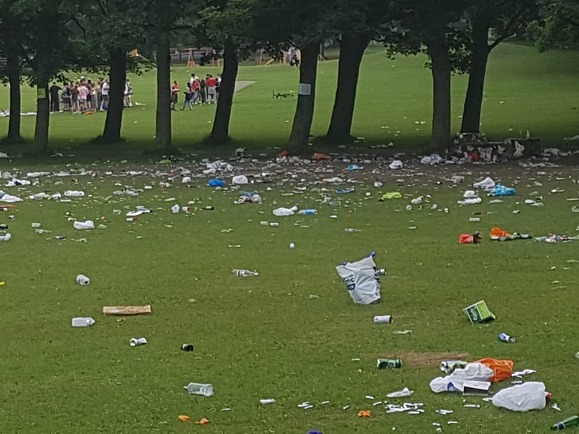 Campaign to tackle litter at parks and green spaces launched by Leeds City Council: Litter