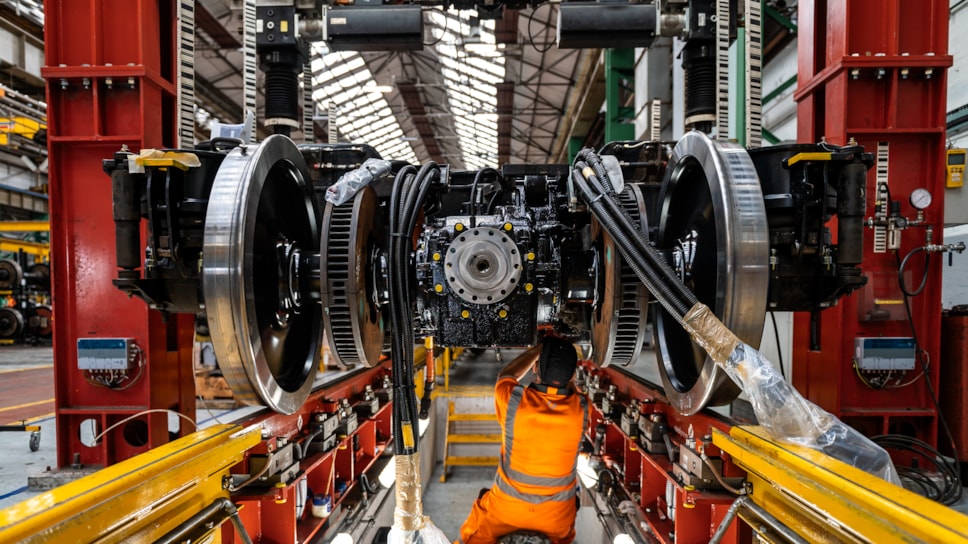 Train bogies belonging to Avanti West Coast's Pendolino fleet are undergoing a major overhaul at Alstom's facility in Crewe.