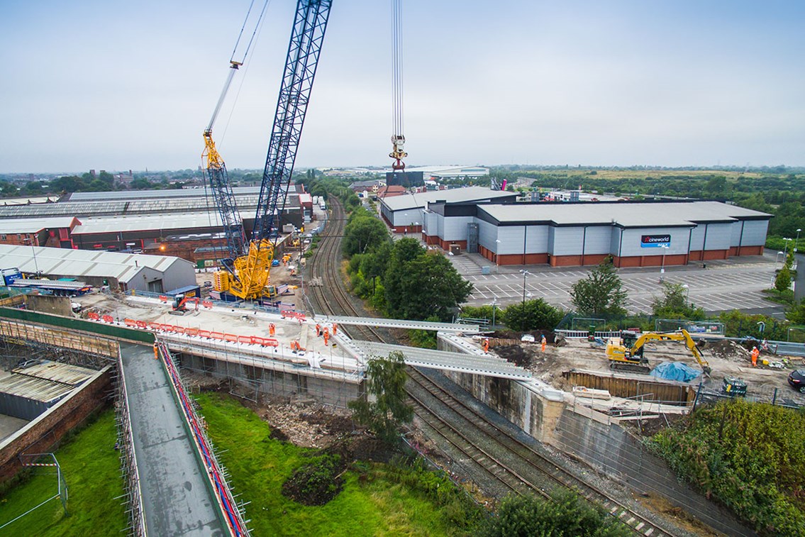 Richmond Street bridge under construction