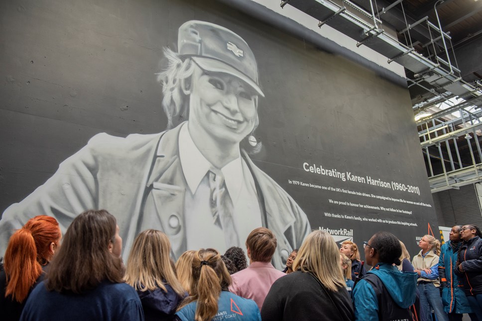 AWC and NR Staff by Karen Harrison's Mural  (6)