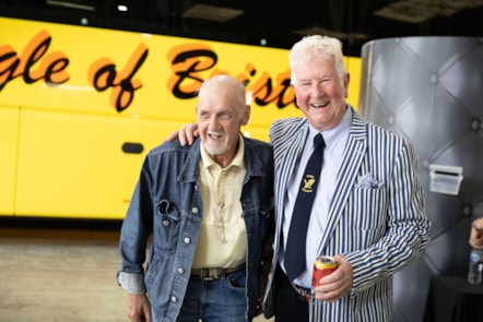 Former driver Alex Turner, and driver Christopher Fox, who has been with Eagle since 1989