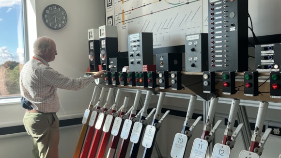 Anthony trying his hand at absolute block signalling