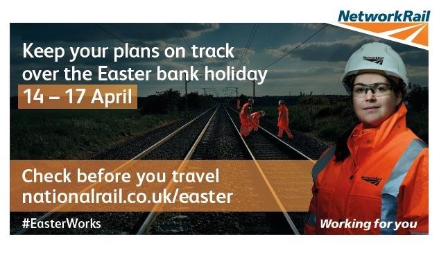 Rail passengers in the South East reminded to check before they travel this Easter and plan ahead for August and Christmas: easterworks