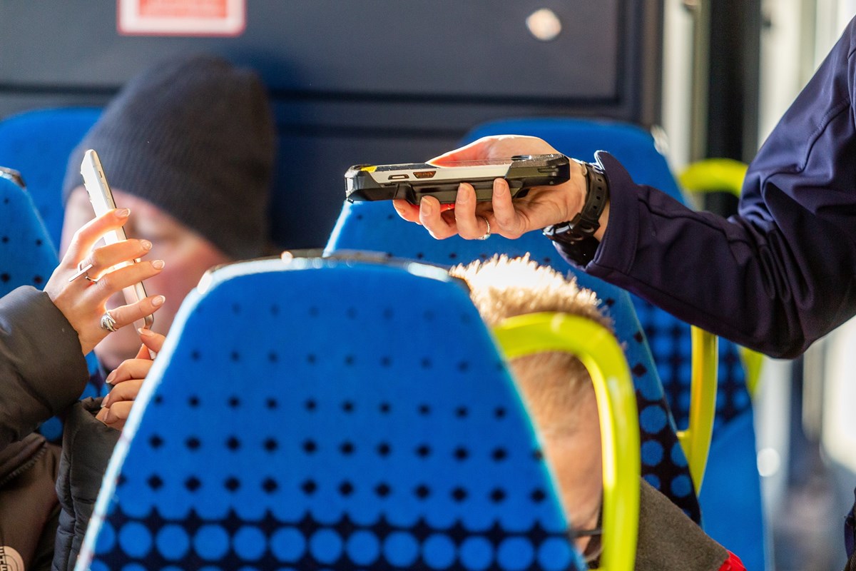 Image shows ticket check on-board Northern service-2