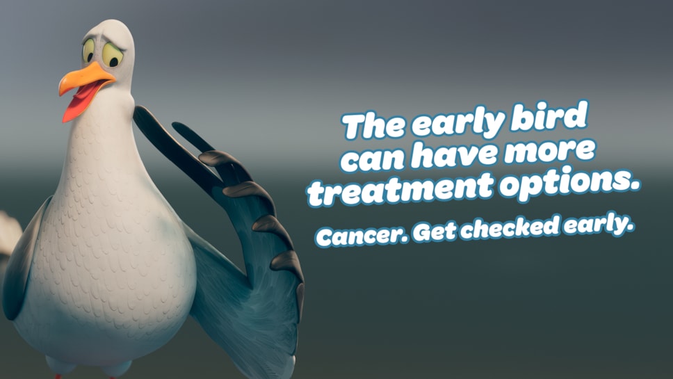 1 of 3 Public Info Screen Graphic - Seagull - Detect Cancer Earlier