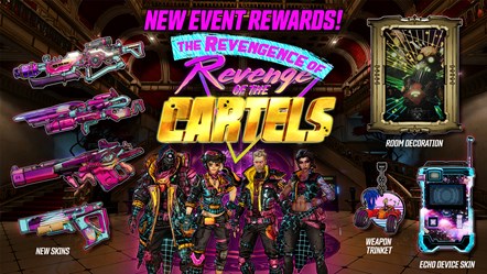 BL3 The Revengence of Revenge of the Cartels Rewards June 2021