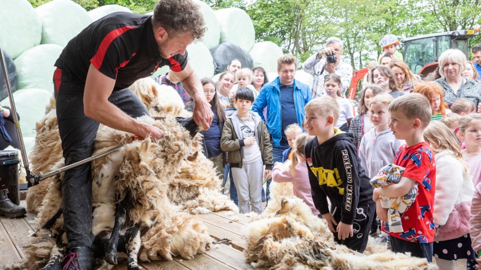 Cammy Wilson in action at the National Museum of Rural Life.  Photo © Ruth Armstrong (1)