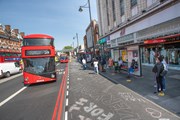 TfL Image - Streetspace widened pavement Brixton 2