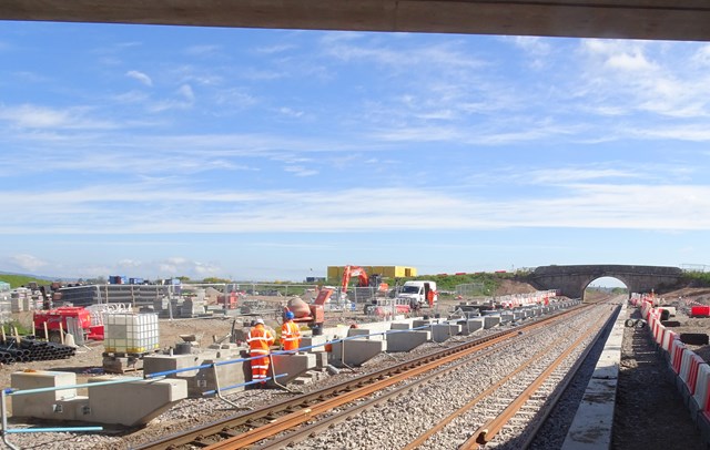 Aberdeen-Inverness rail closure enables station works: Inverness Airport Masonry bridge