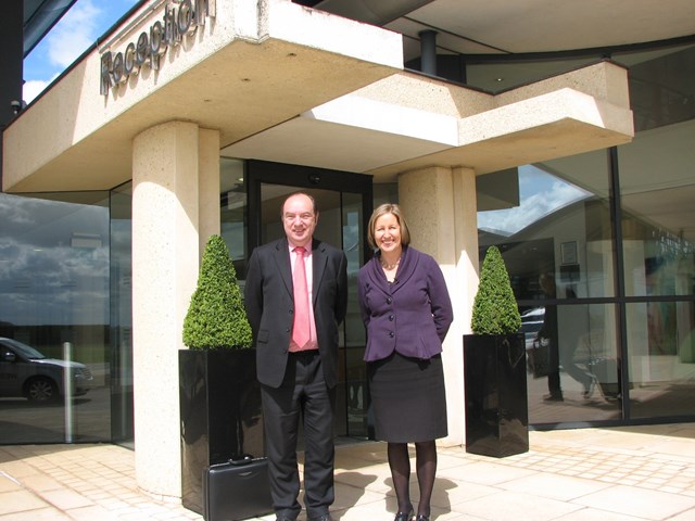 Dyan Crowther and Norman Baker and rail industry metal theft event: 23 April 2012
