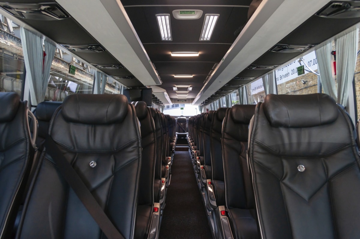 Interior of Mercedes Benz Tourismo