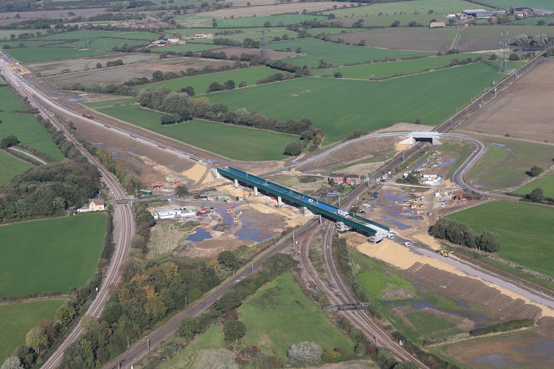 North Doncaster Chord: aerial view