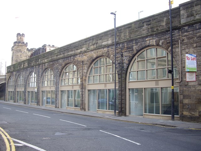 Westgate road railway arches in Newcastle - after revamp