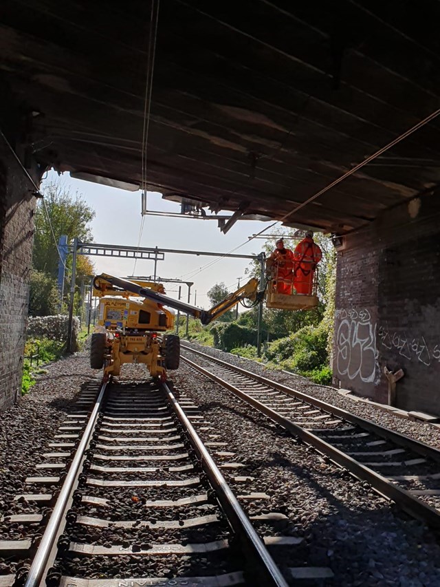 Anglia route passengers to check before travelling over the festive season due to planned works: Southend OLE Boom Installation Nov 19