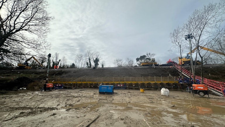 MONDAY: Network Rail to reopen railway between Horsham and Dorking after emergency repairs following landslip