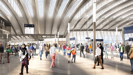 Old Oak Common Station Interior February 2020