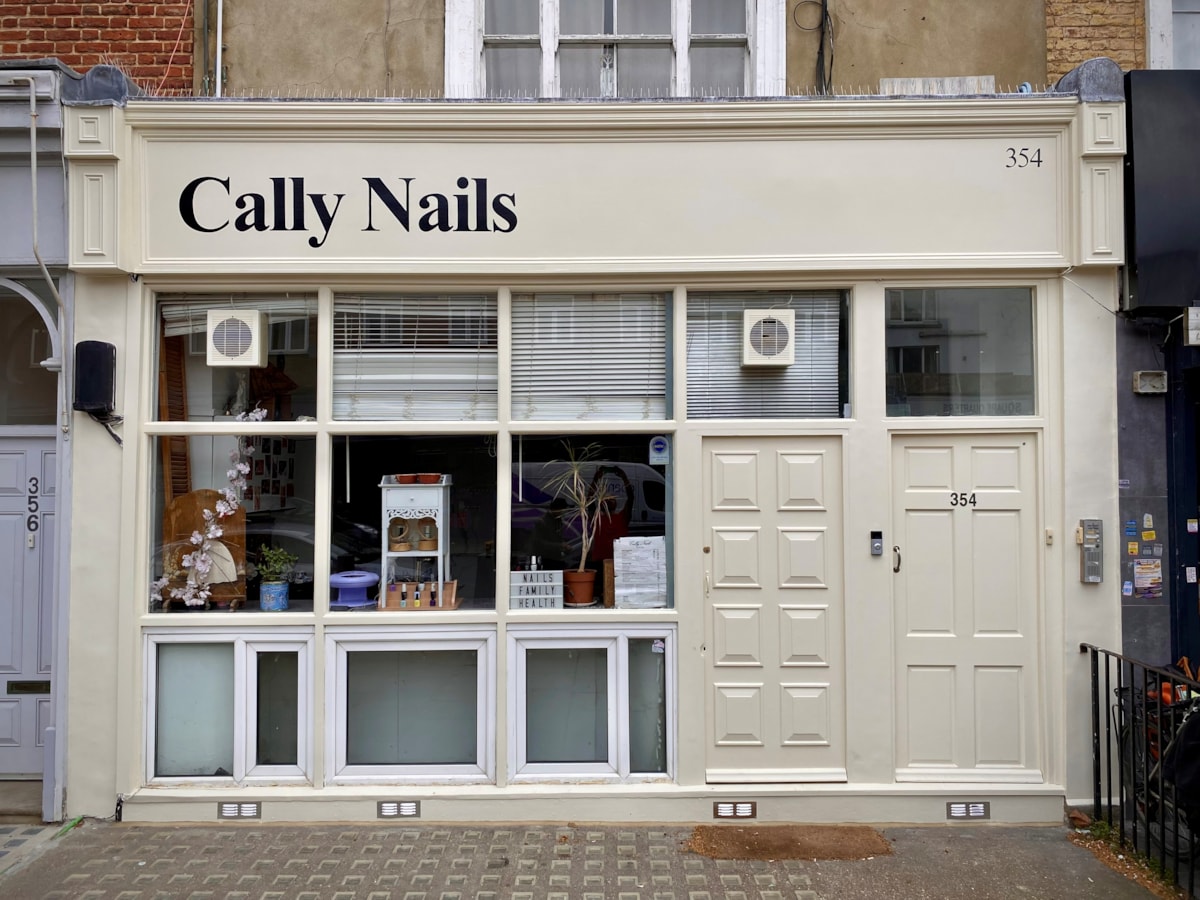 Cally Nails Shopfront Transformation