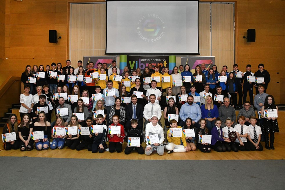 Athletic talent celebrated with sporting awards