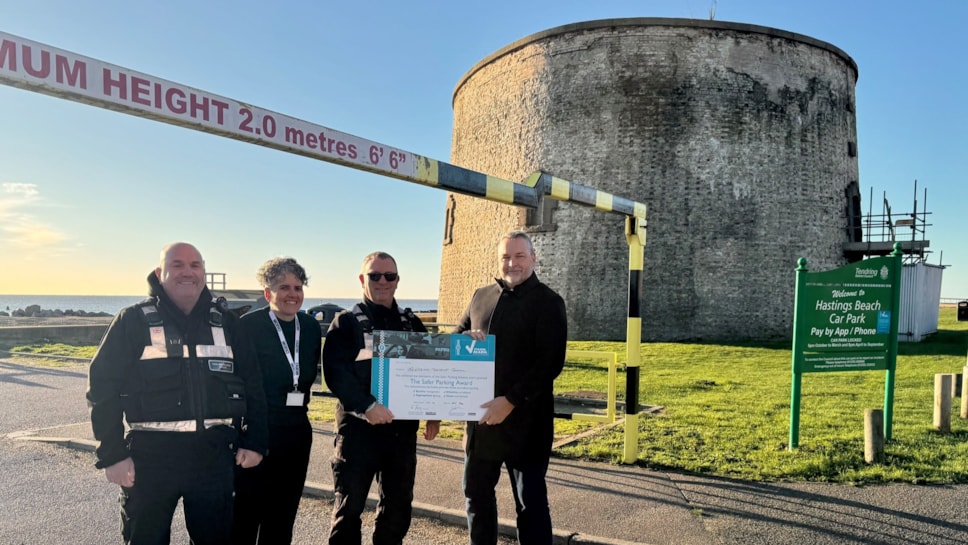 Safer Parking Award Hastings Avenue Car Park Clacton Nov 2025 TDC JD